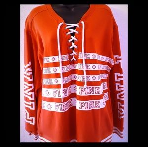 Red Over-sized Sweater by Pink